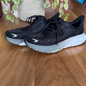 Hoka Women's Black and Gray Athletic Shoes